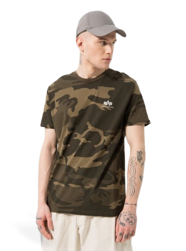 Majica kratkih rukava Alpha Industries Basic Zelena | 188505C239