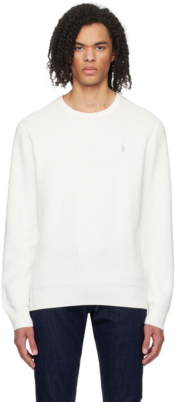 Džemper Polo by Ralph Lauren Textured Sweater Bijela | 710918163504