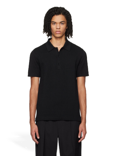 Polo majica Valentino Toile Iconographe Polo Shirt Crna | 4V3KP02G9W5