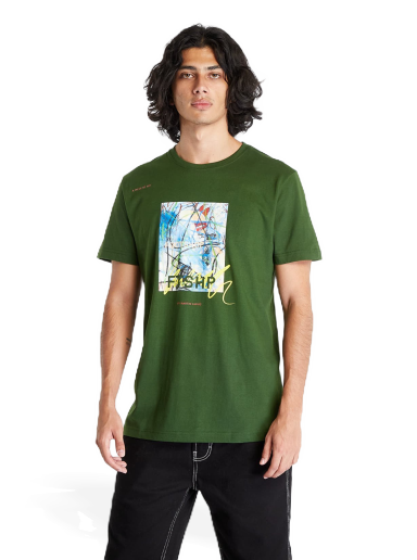 Majica kratkih rukava Footshop Martin Lukáč x Colouring Outside The Lines Zelena | FTSHP_303