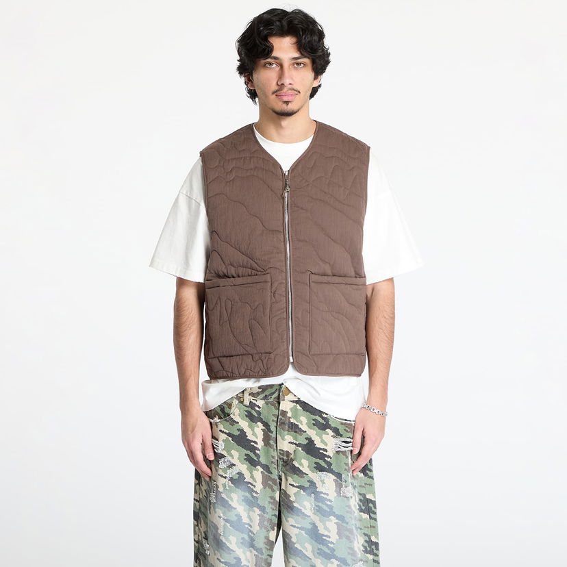 Prsluk Footshop Quilted Vest Smeđa | FTSHP_468