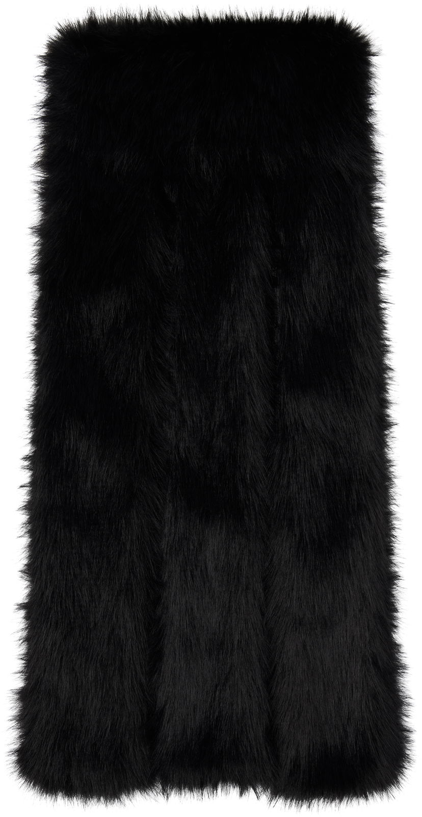 Šal Simone Rocha Simone Rocha Triple Slit Faux Fur Scarf Crna | 1038 1090