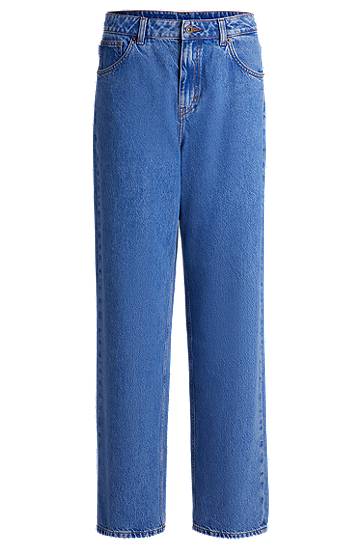 Jeans BOSS Relaxed Fit Stonewashed Jeans Plava | 50517262