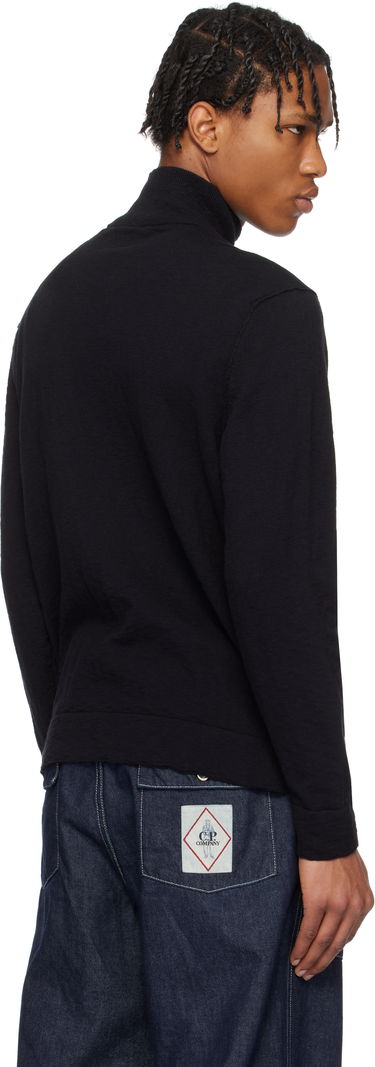 Džemper C.P. Company C.P. Company Half Zip Knit Sweater Crna | 18CMKN304A-110373A, 2