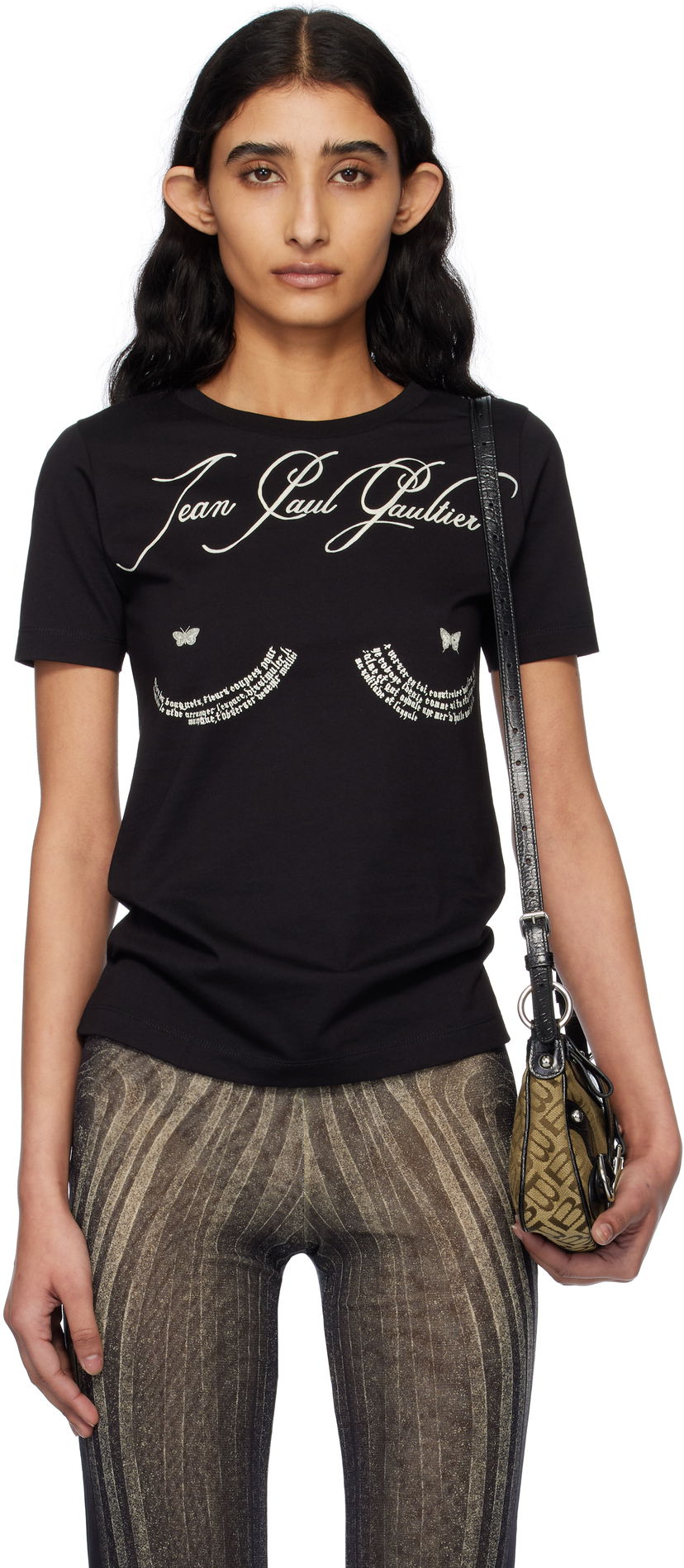 Majica kratkih rukava Jean Paul Gaultier Jean Paul Gaultier 'The Tattoo Poem' T-Shirt Crna | 25/34-F-TS117I-J087-0005