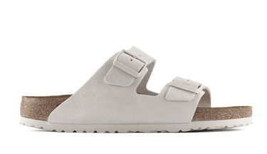Tenisice i cipele Birkenstock Arizona Soft Footbed Suede Leather Narrow Fit Bijela | 1024516, 0