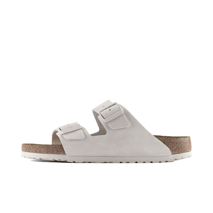 Tenisice i cipele Birkenstock Arizona Soft Footbed Suede Leather Narrow Fit Bijela | 1024516