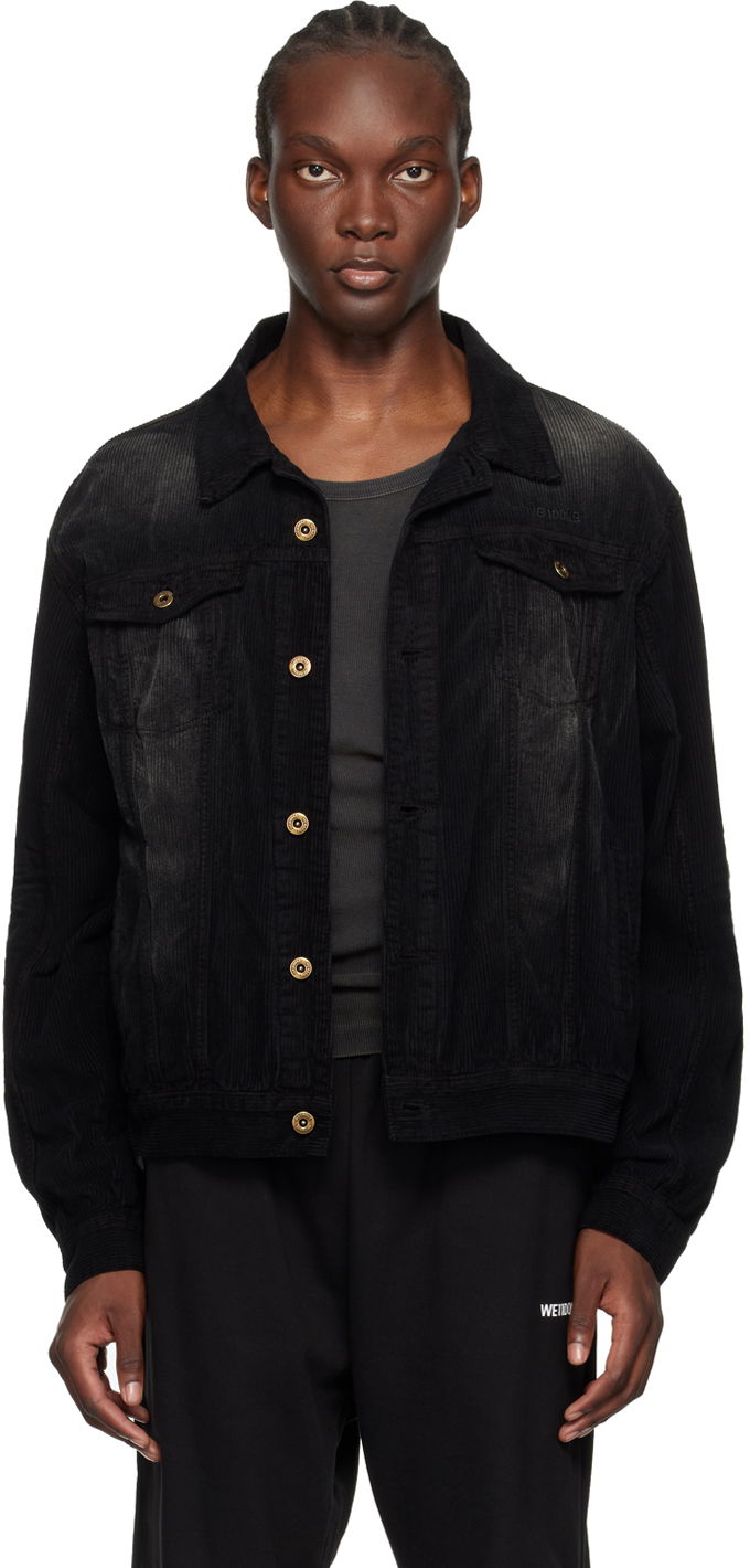 Jakna We11done We11done Faded Corduroy Jacket Crna | WD-JK2-24-082-U-BK