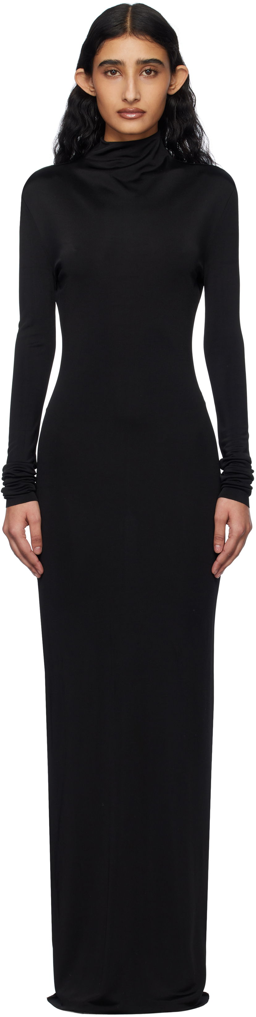 Haljina Khaite Khaite Norla Maxi Dress Crna | 54634132