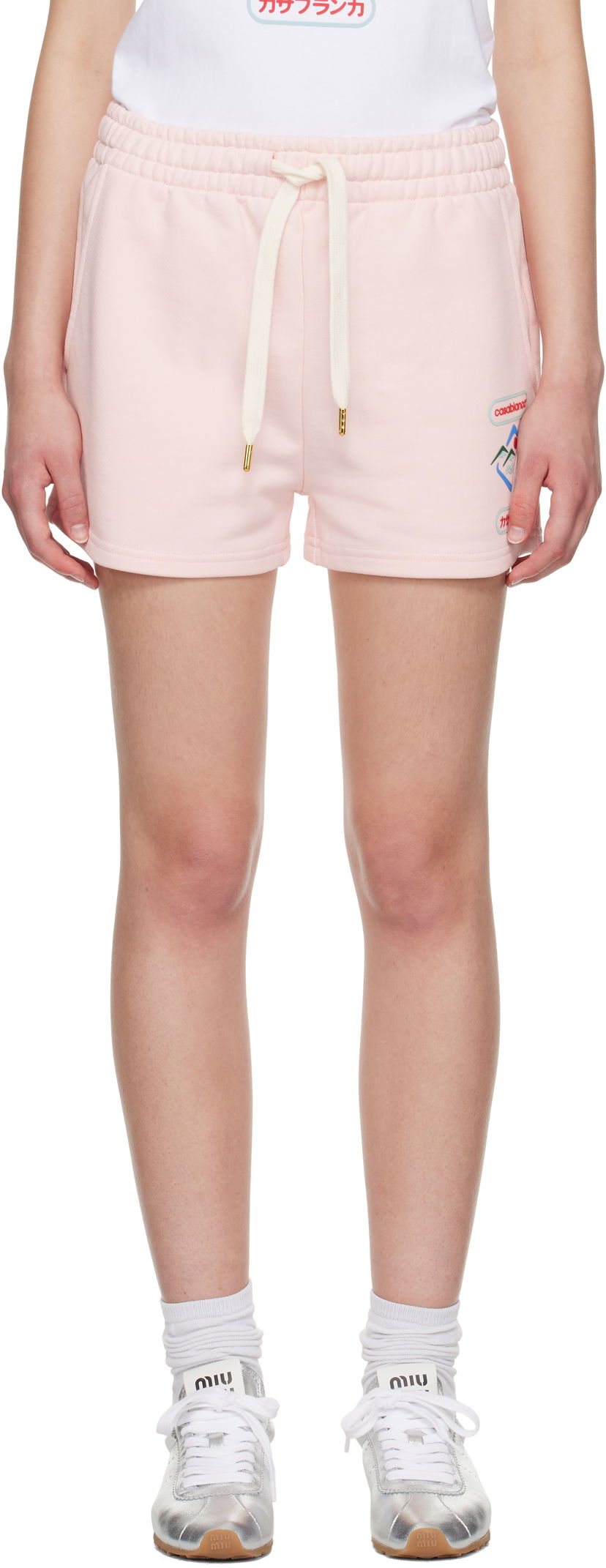 Kratke hlače Casablanca Casablanca Montagne Sportif Shorts Ružičasta | WPF25-JTR-186-04