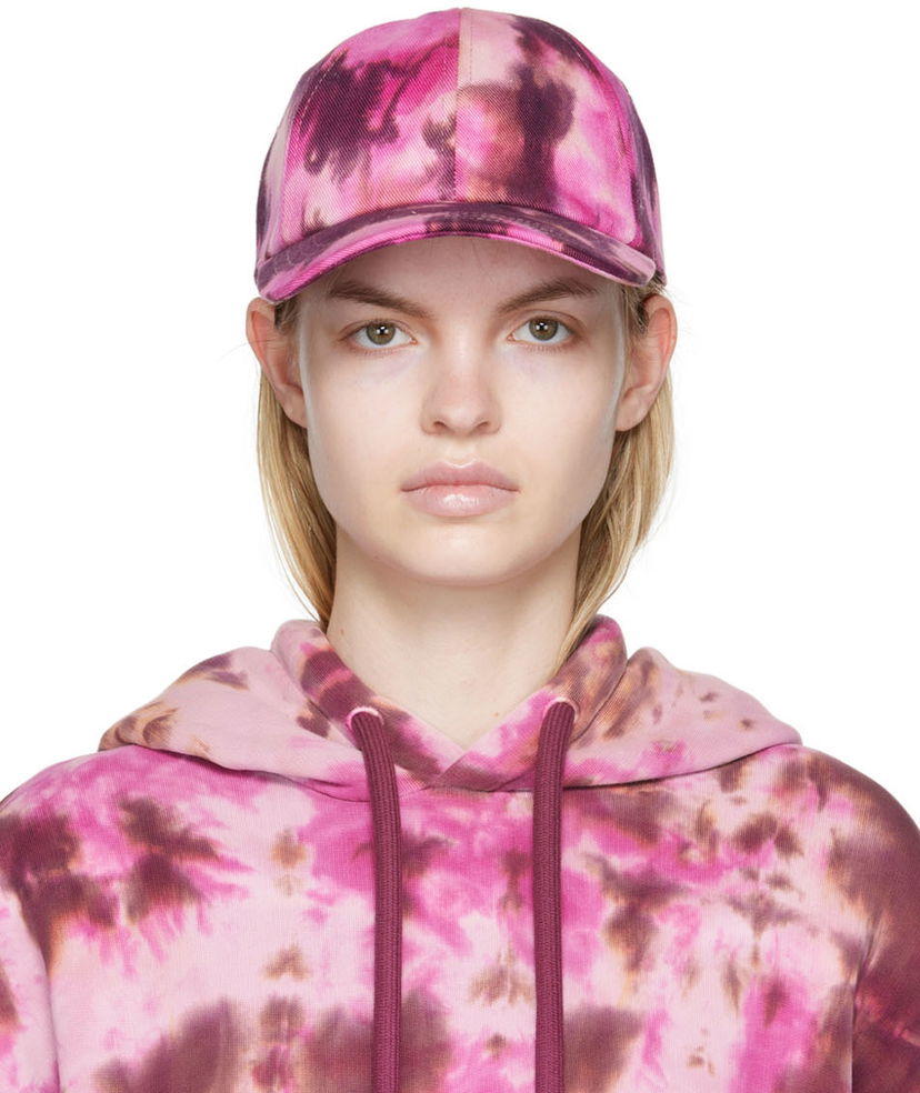 Kapa AMI Tie Dye Logo Baseball Cap Ružičasta | UCP222.631