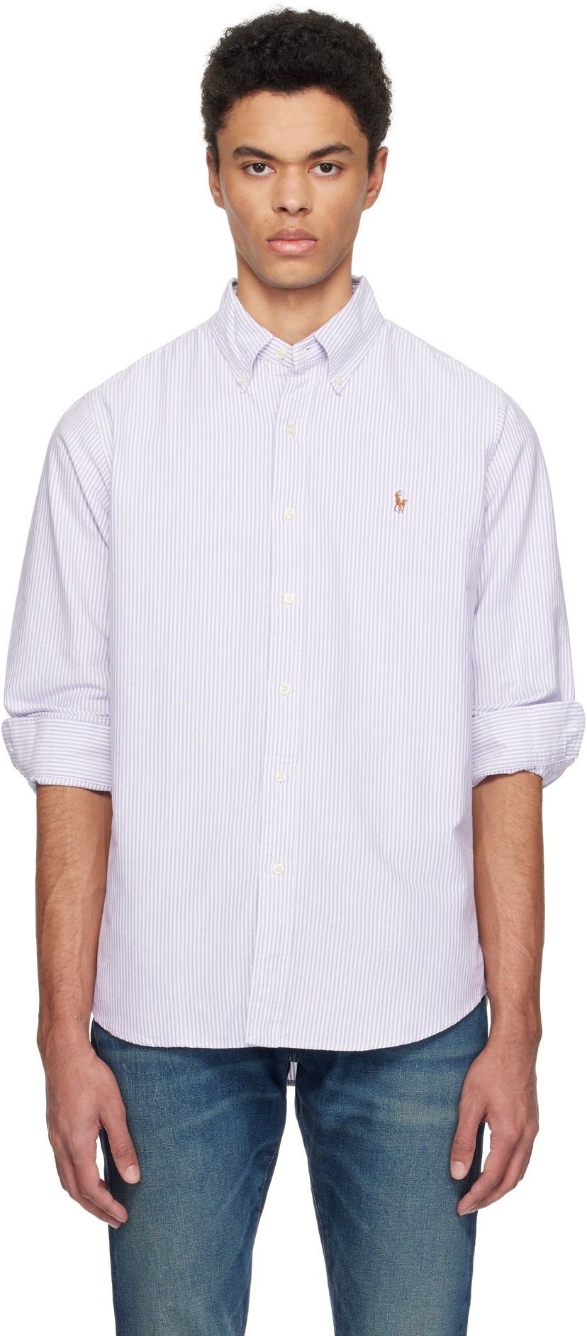 Košulja Polo by Ralph Lauren Ralph Lauren Classic Fit Striped Oxford Shirt Ljubičasta | 710942746003