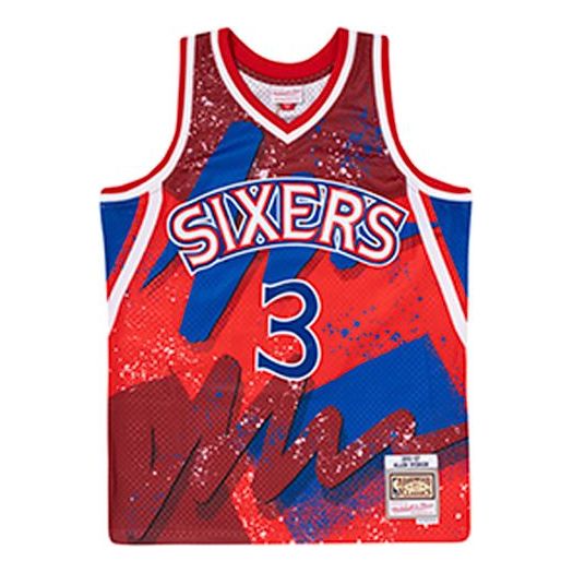 Dres Mitchell & Ness Mitchell & Ness Philadelphia Sixers Basketball Jersey Crvena | TFSM1253-P7696AIVSCAR
