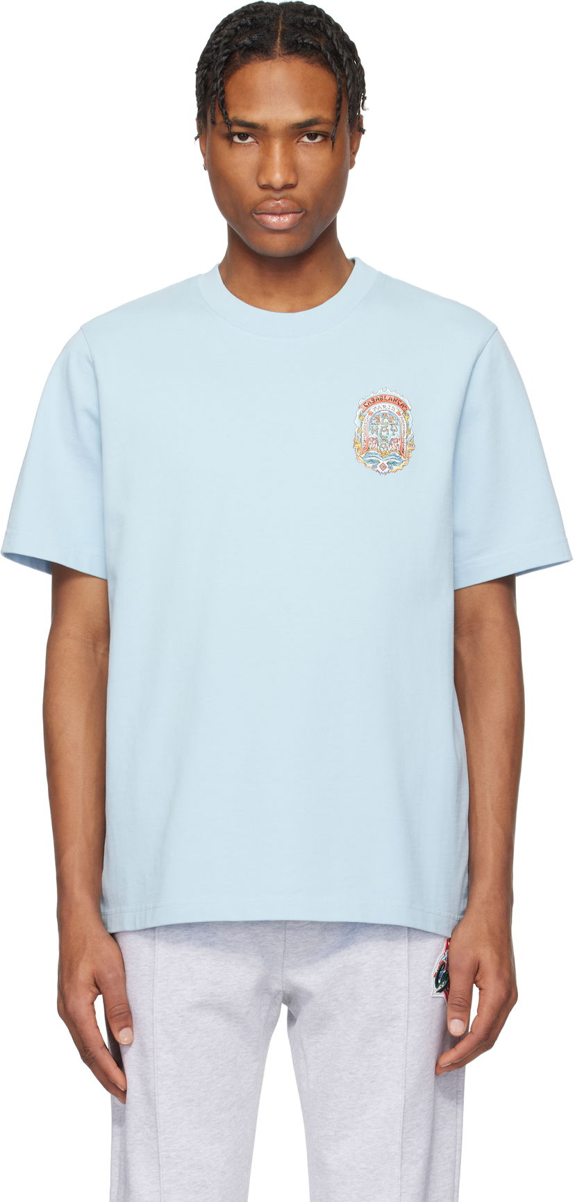 Majica kratkih rukava Casablanca Casablanca Casa Way Skate T-Shirt Plava | MS25-JTS-001-20-EX-SSENSE
