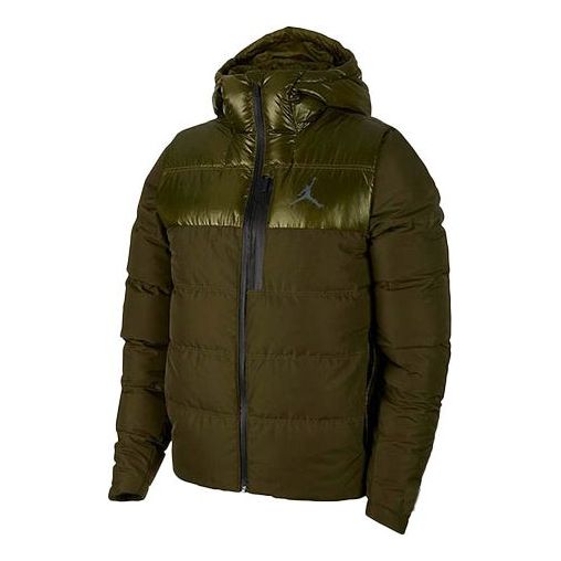 Pernata jakna Jordan Jordan Windproof Hooded Down Jacket Zelena | 924676-395