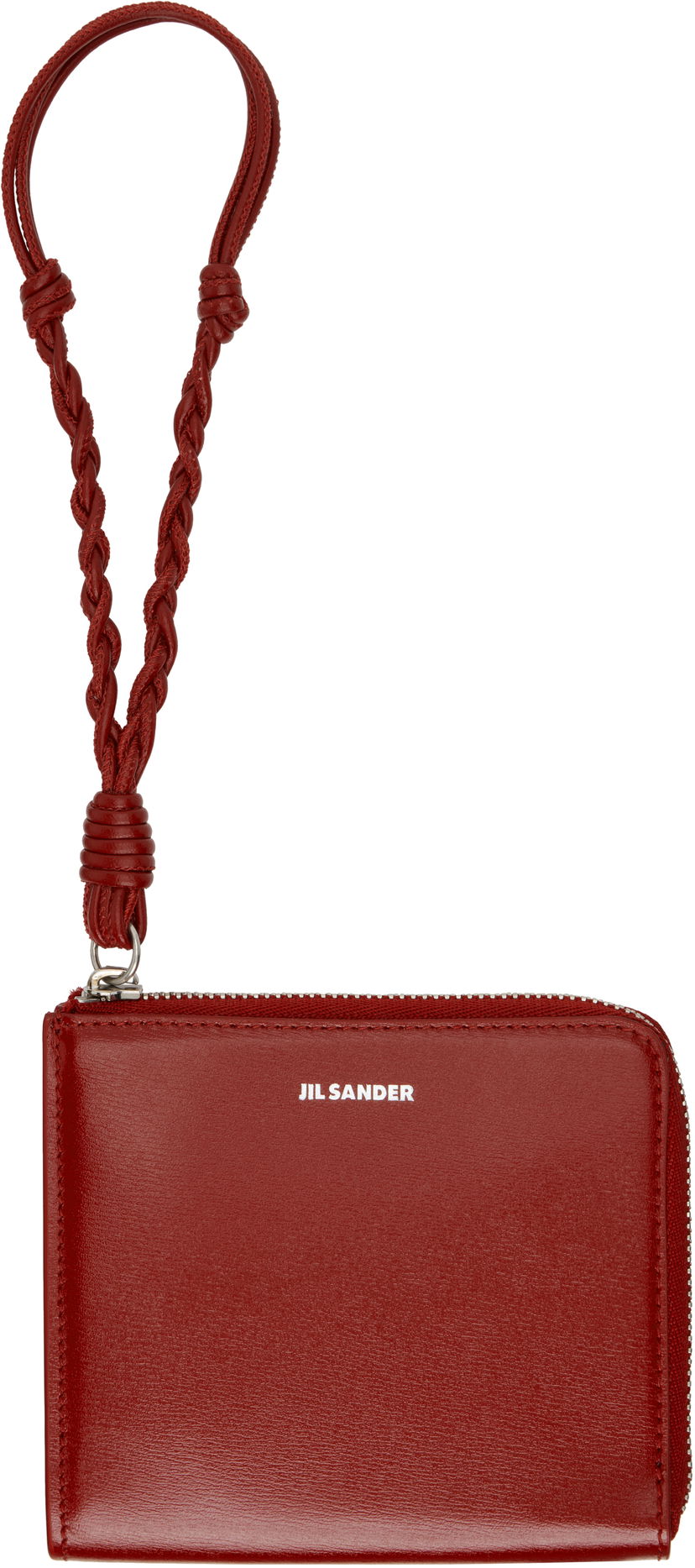 Novčanik Jil Sander Jil Sander Tangle Leather Wristlet Coin Purse Crvena | J07UI0017_P5354