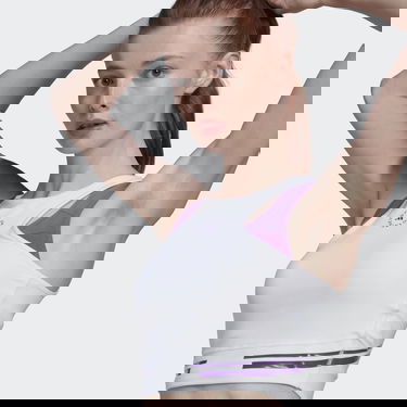 Crop top adidas Originals by Stella McCartney TruePace Crop Top HEAT.RDY Bijela | HI6143, 5