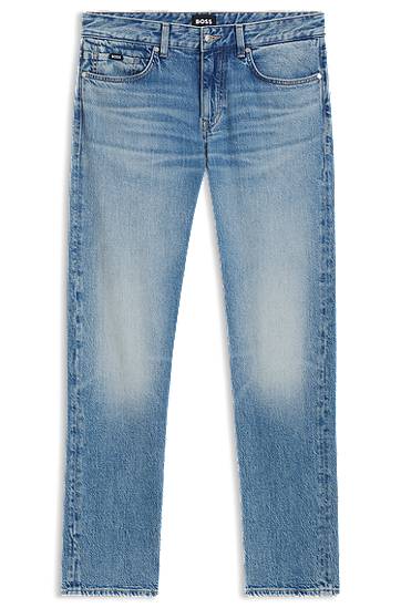 Jeans BOSS BOSS Delaware Slim-Fit Comfort-Stretch Jeans Plava | 50544869