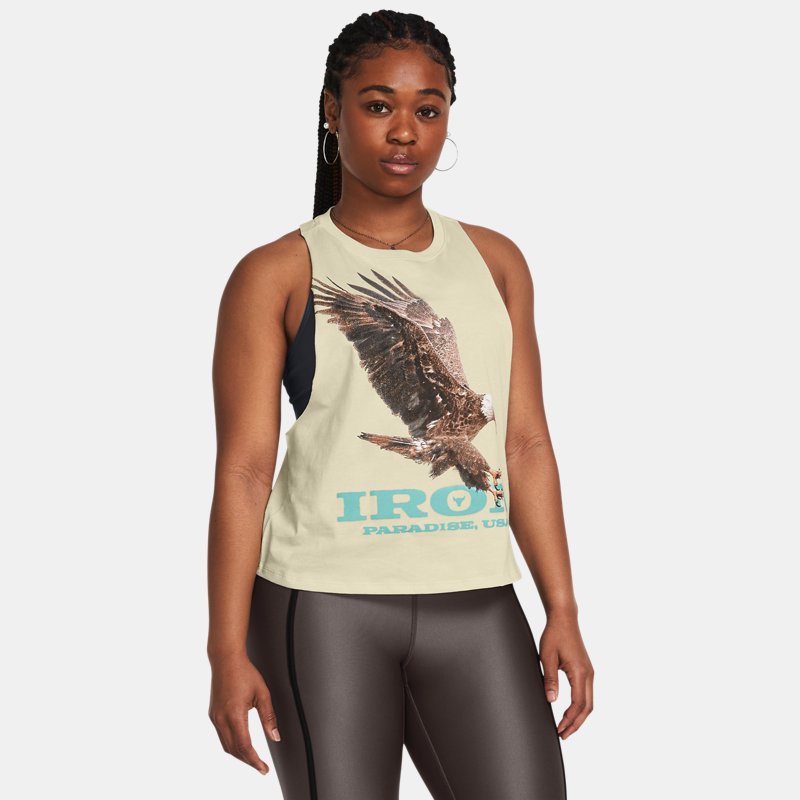 Majica kratkih rukava Under Armour Project Rock Balance Tanktop für Bež | 1382703-273