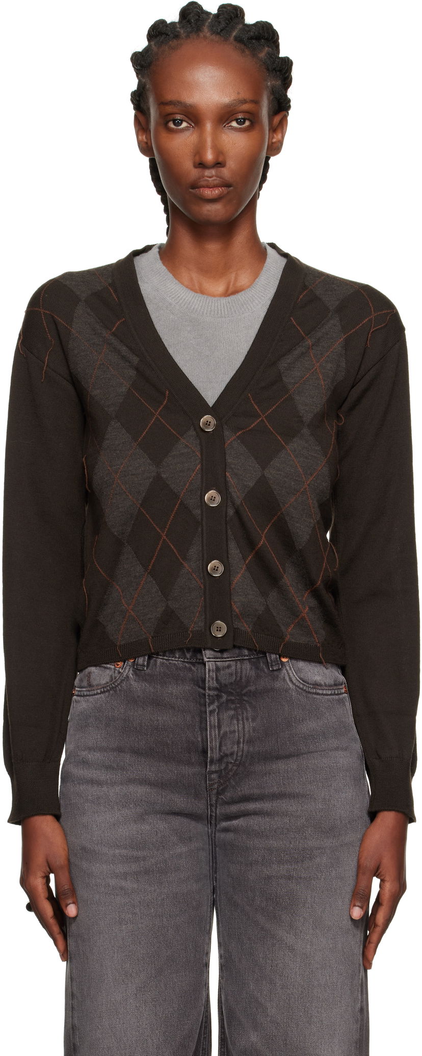 Džemper OUR LEGACY Our Legacy Ivy Cardigan Smeđa | W4253IP