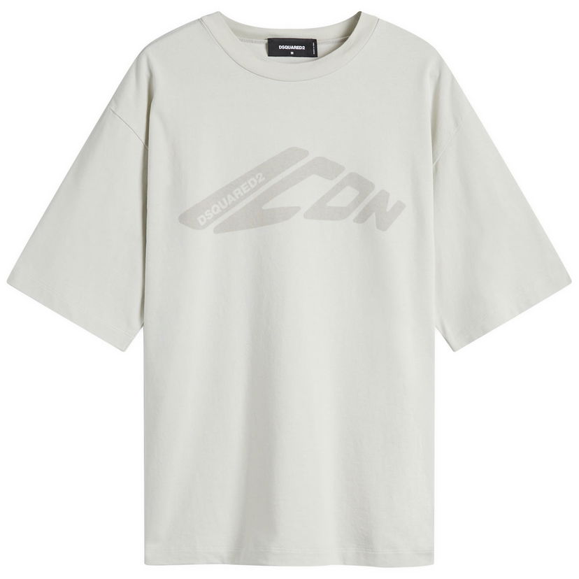 Majica kratkih rukava DSQUARED2 ICON Loose Fit T-Shirt, Size Large Bež | S79GC0107-S24583-729
