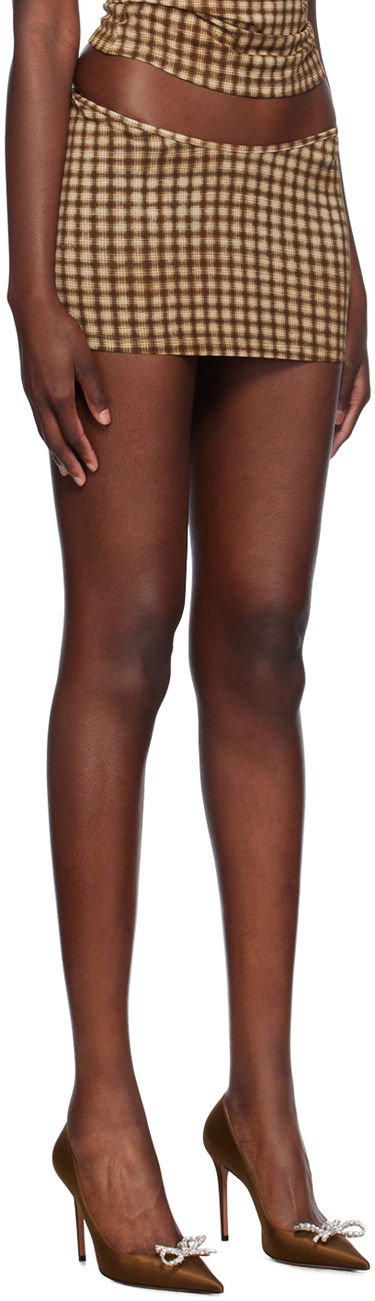 Suknja Miaou Miaou Elektra Cutout Miniskirt Smeđa | 4014TJBPLD, 1