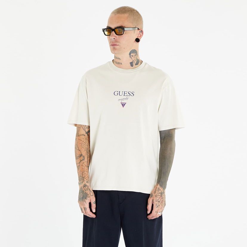 Majica kratkih rukava GUESS Printed Baker Logo Tee Bijela | M3BI89K9XF1-F0J1