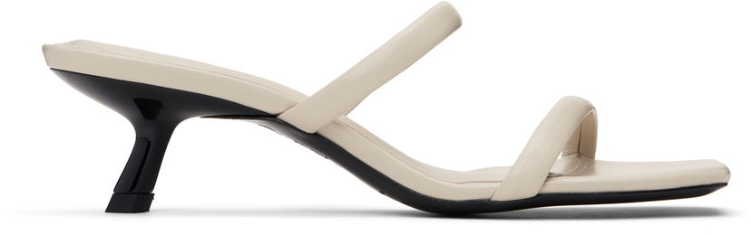 Njega cipela Anine Bing ANINE BING Hilda Two-Strap Kitten Heel Mules Bež | A-14-11101-IVY17