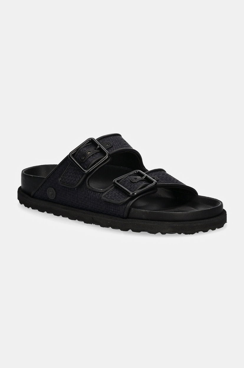 Tenisice i cipele Birkenstock Birkenstock 1774 Arizona Raffia Luxe Slides Crna | 1028834