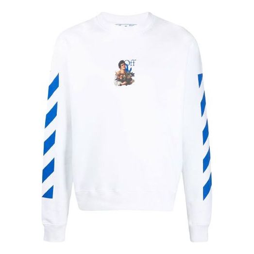 Džemper Off-White Arrows Pattern Long Sleeve Sweatshirt Bijela | OMBA025S21FLE0100140