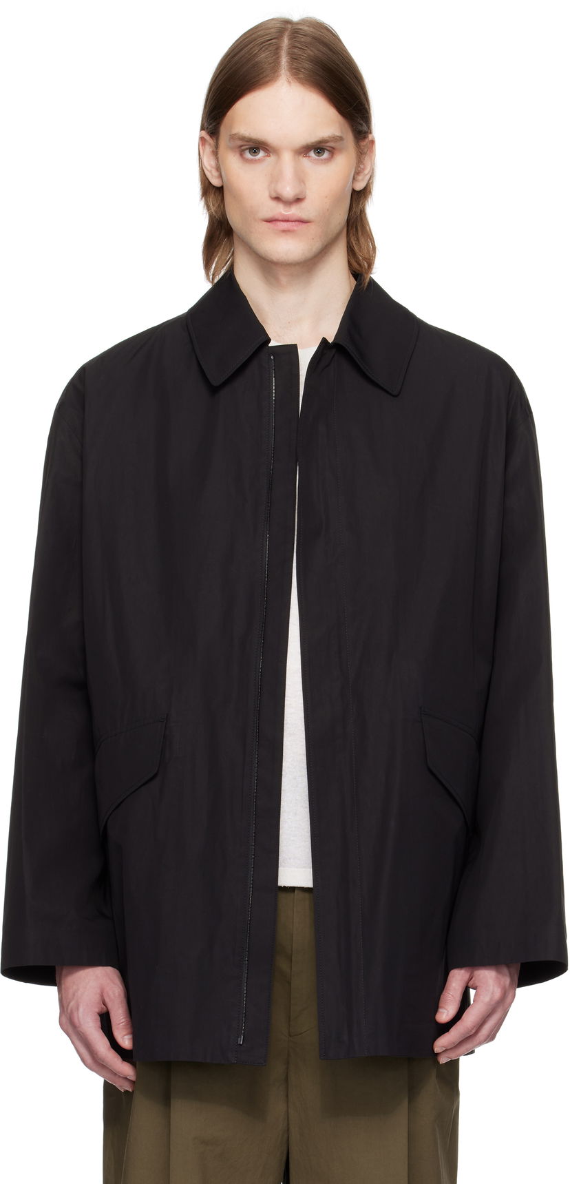 Vjetrovka The Row The Row Noe Zip-Up Jacket Crna | 893-W3248