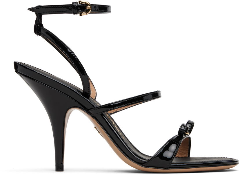 Dodaci FERRAGAMO Salvatore Ferragamo Strappy Vara Bow Heeled Sandals Crna | 782880