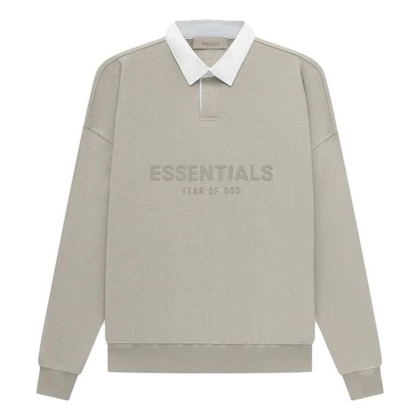 Polo majica Fear of God Essentials Waffle Rugby Polo Siva | FOG-SS23-053