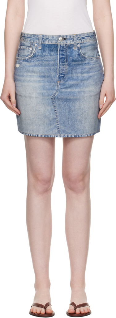 Suknja rag & bone rag & bone Miramar Ponte Miniskirt Plava | WCW25PB0030703, 0