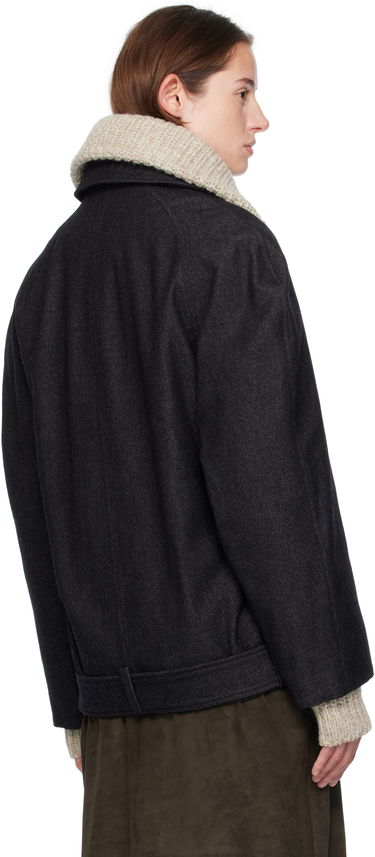 Kaputi LEMAIRE Lemaire Raglan Sleeve Short Coat Siva | OW1156 LF1319, 2