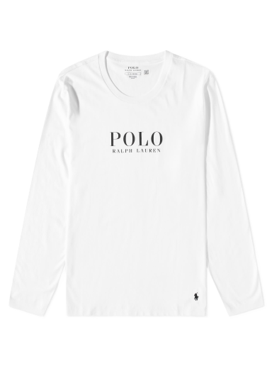 Majica kratkih rukava Polo by Ralph Lauren Long Sleeve Logo Lounge Tee Bijela | 714899614005