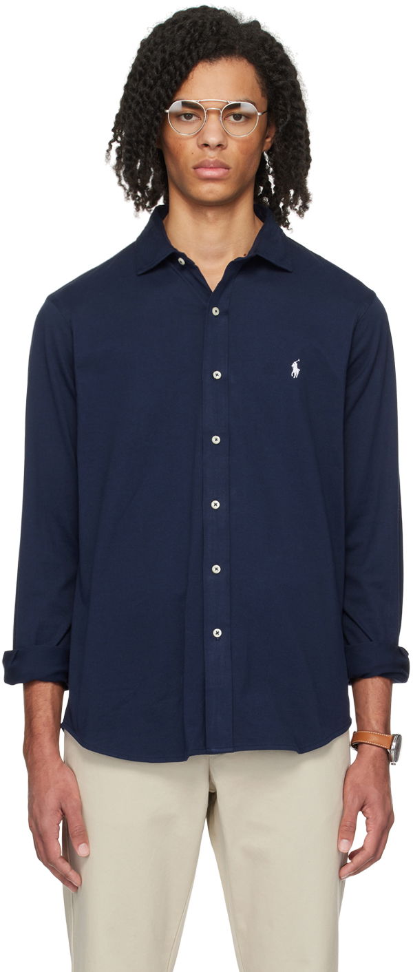 Košulja Polo by Ralph Lauren Embroidered Shirt Tamnoplava | 710899386003