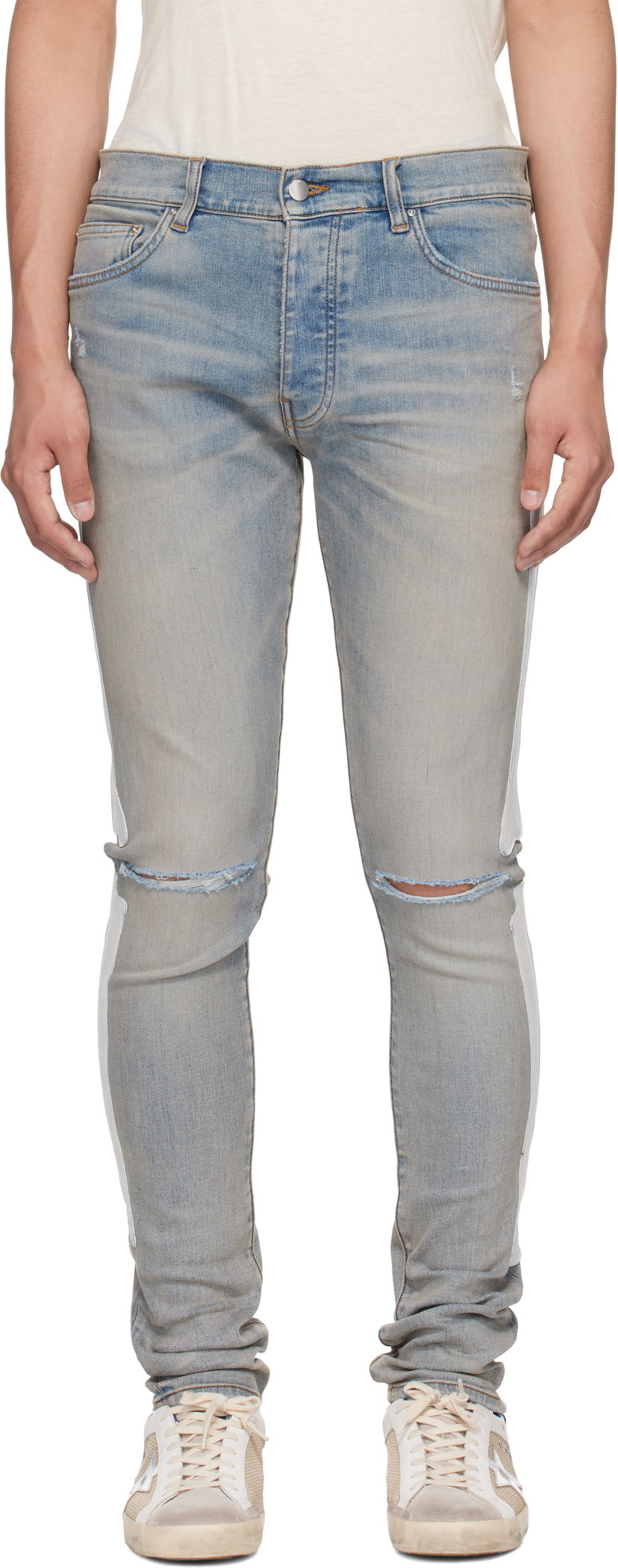 Jeans AMIRI AMIRI Bones Slash Jeans Plava | AMDNSY1157