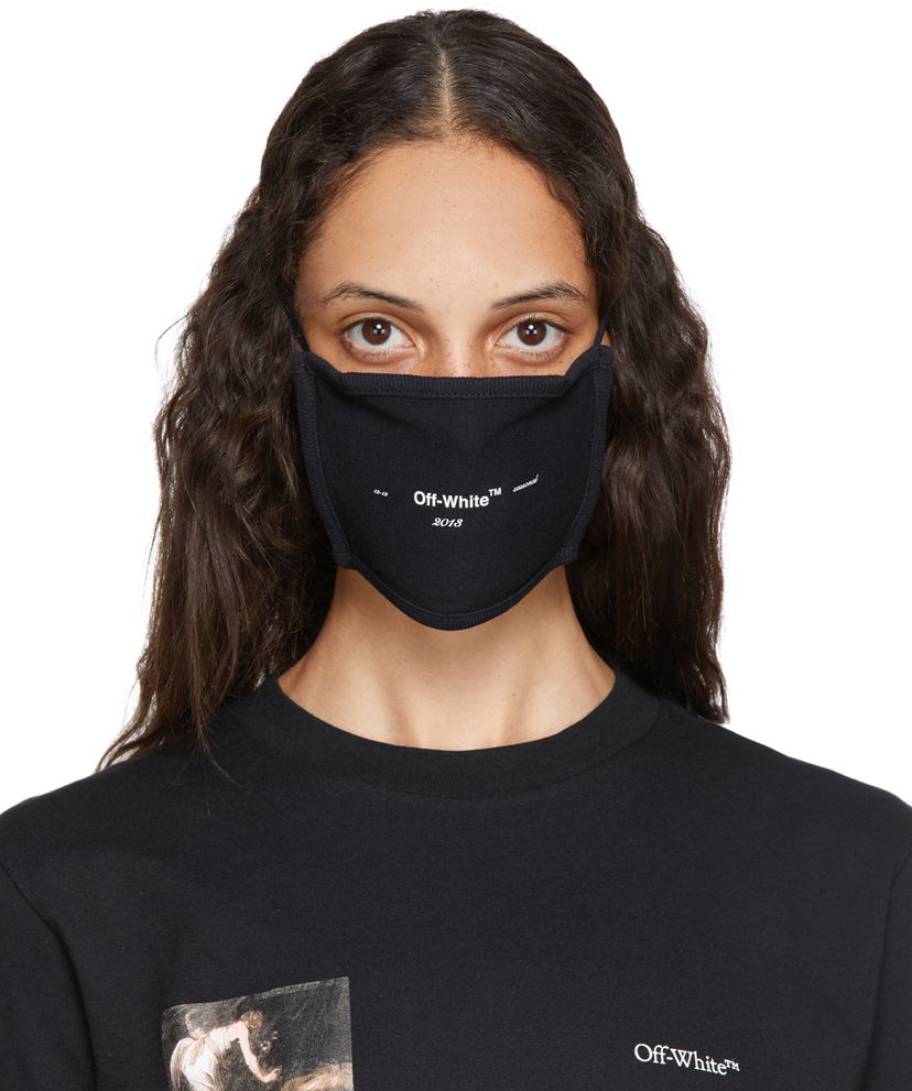 Odjeća Off-White Black Logo Mask Crna | OMRG002E20FAB0021001