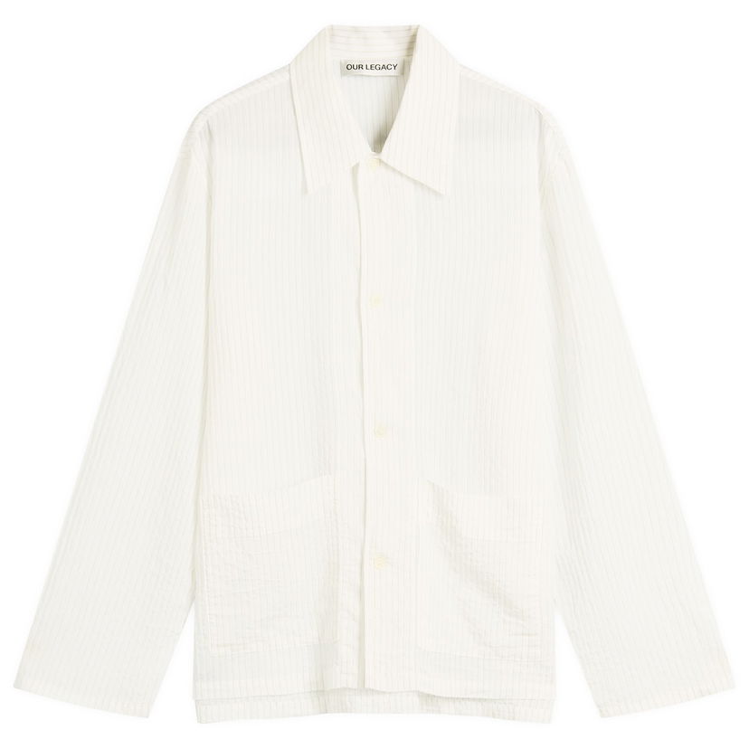 Košulja OUR LEGACY Our Legacy Haven Stripe Viscose Jacket Bijela | M2252HB