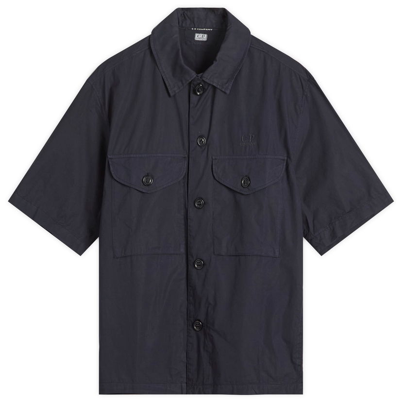 Košulja C.P. Company C.P. Company Boxy Short Sleeve Shirt Tamnoplava | 18CMSH236A-005328G-BLU