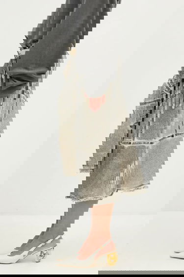 Suknja Ottolinger Ottolinger Denim Wrap Mini A-Line Skirt Siva | 1170404921, 1