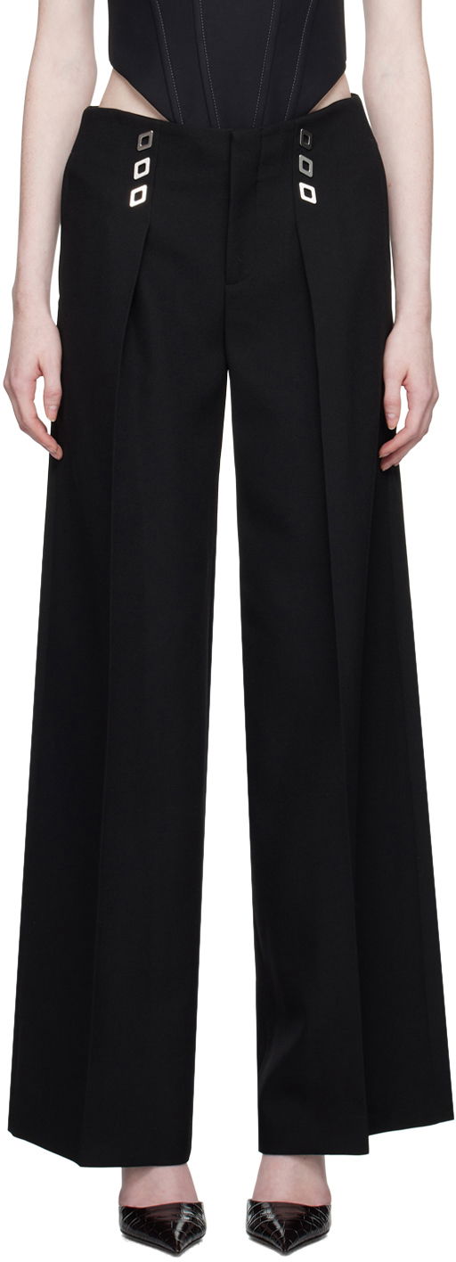 Hlače Dion Lee Diamond Stud Trousers Crna | C2160F23