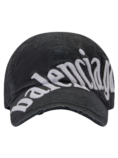 Kapa Balenciaga Diagonal Baseball Cap Crna | 680738410B20107