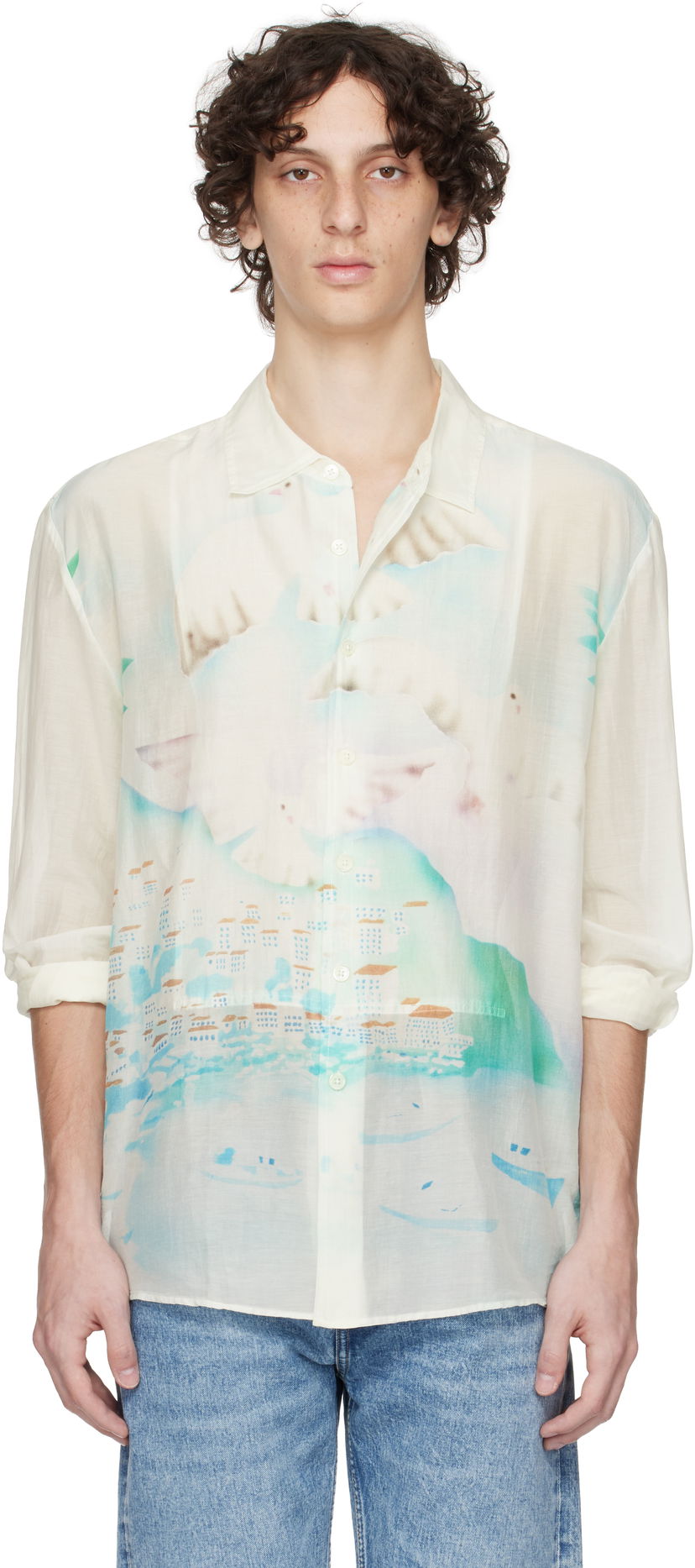 Košulja OUR LEGACY Our Legacy Adorn Print Shirt Bijela | M2252AS