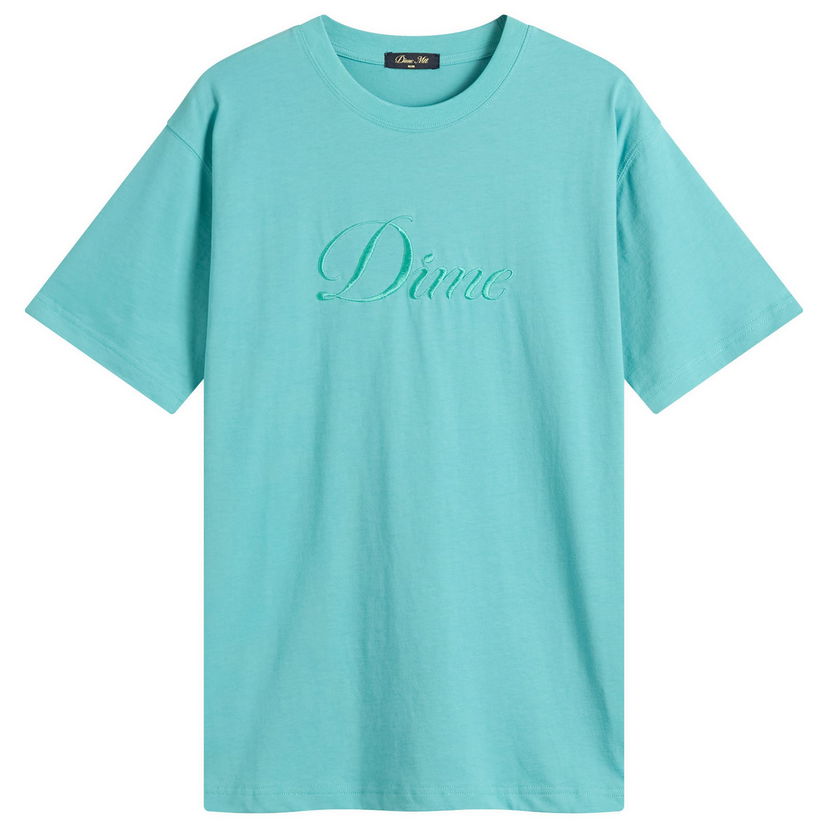 Majica kratkih rukava Dime Dime Cursive T-Shirt, Size Large Tirkiz | DIMEFA2574TEA