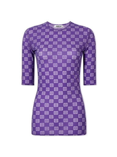 Majica kratkih rukava Ambush Monogram Fitted Tee Ljubičasta | BWAA024S22JER0013536