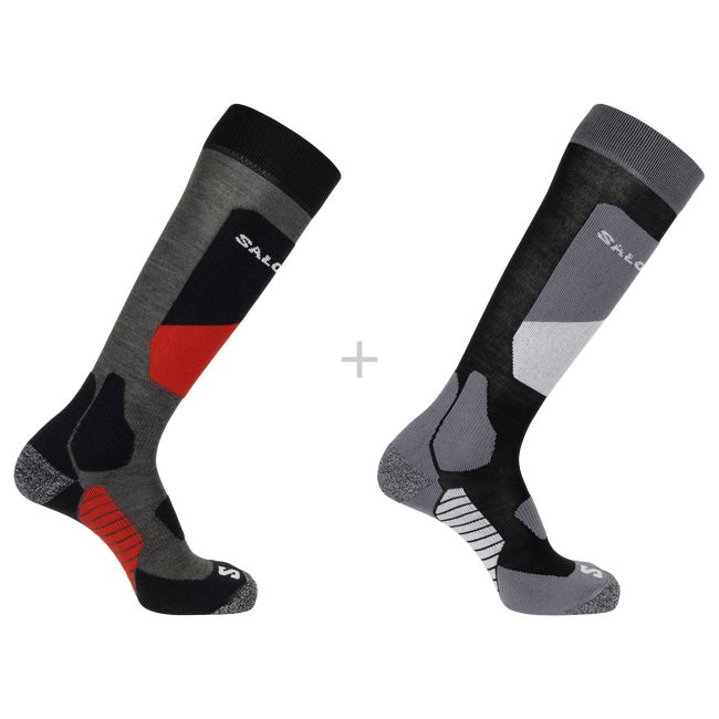 Čarape Salomon Ski Socks Two Pack Crna | LC2168300