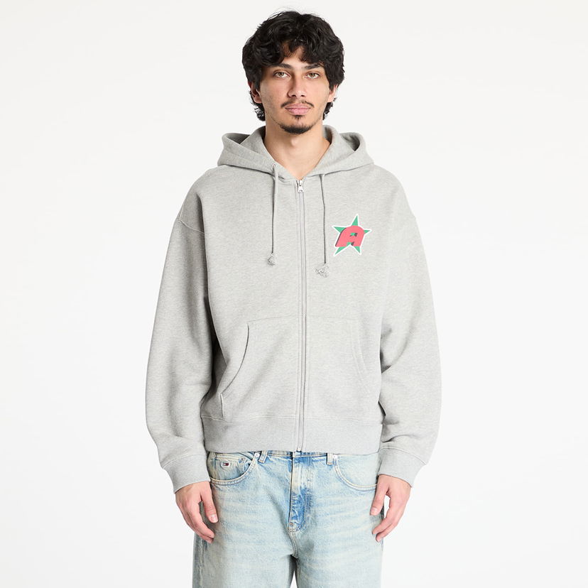 Dukserice Awake NY Awake NY Star A Zip Up Hoodie Siva | AWK-SP25-HD001-HTHRG