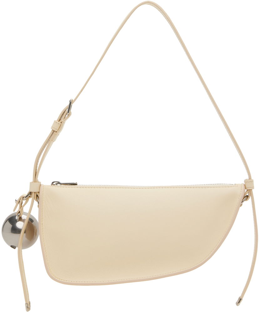 Torba za rame Burberry Mini Shield Sling Bag Bijela | 8075852